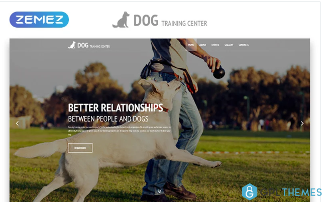 Dog Training Center – Dog Templates Responsive Modern HTML Website Template