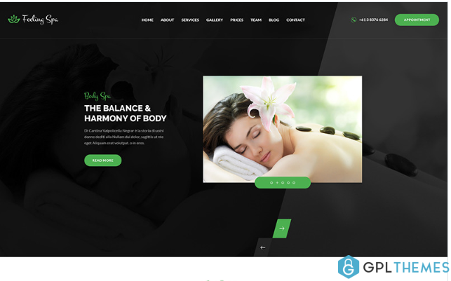 Feeling Spa – Beauty & Spa HTML Template Website Template