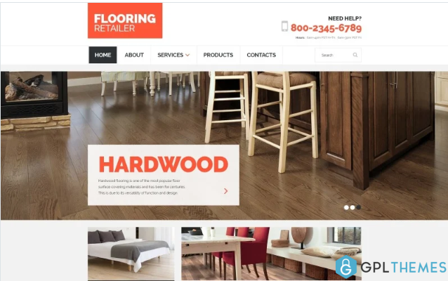 Flooring – Furniture Responsive Clean HTML Website Template