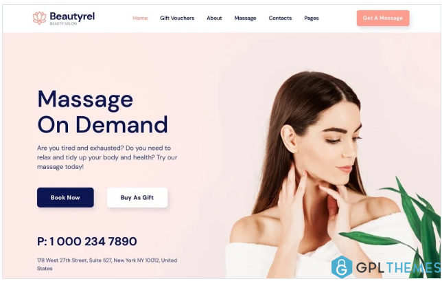 Beautyrel – Beauty Salon Responsive Website Template