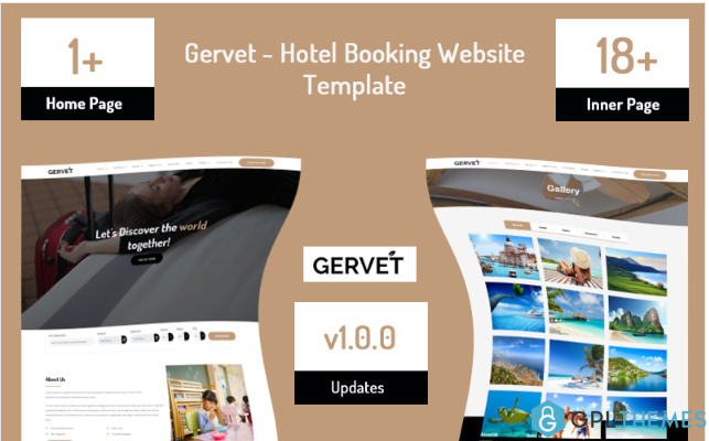 Gervet – Hotel Booking Website Template