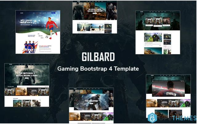 Gilbard – Gaming Bootstrap 5 Website Template