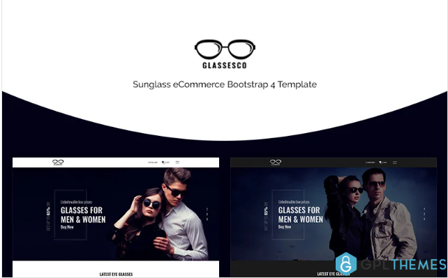 Glassesco – Glasses eCommerce Bootstrap4 Website Template