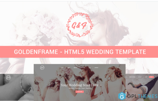 Goldenframe – Wedding Website Template