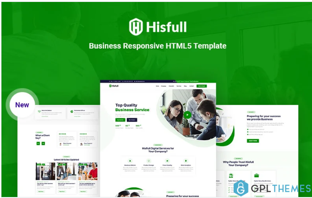 Hisfull – Business Responsive HTML Website Template