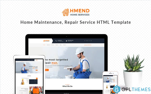 Hmend – Home Maintenance, Repair Service Website Template