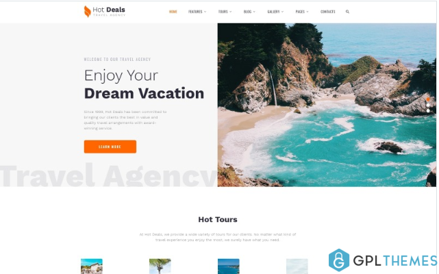 Hot Deals – Travel Agency Clean Multipage HTML Website Template