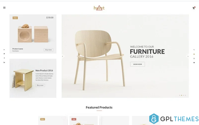 Hurst – Furniture eCommerce Website Template