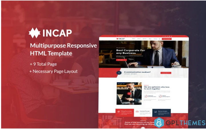 Incap – Multipurpose Responsive HTML Website Template