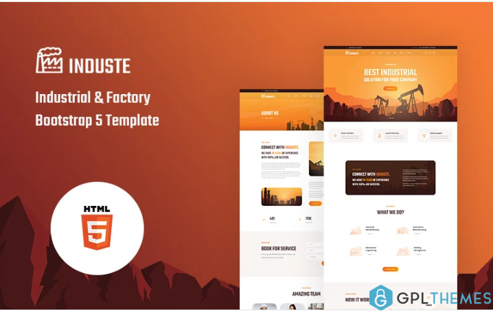 Induste – Industrial And Factory Bootstrap 5 Website Template