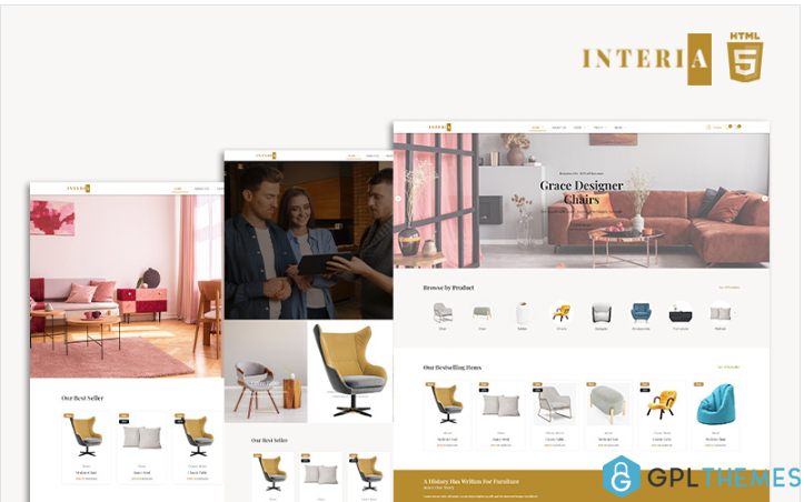 Interia – Furniture Template Website Template