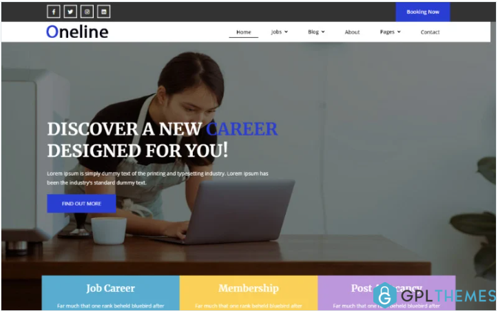 Job Portal Bootstrap Theme Website Template