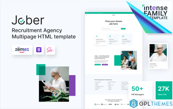 Jober – Recruitment Agency HTML5 Website Template
