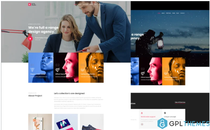 Keth Studio Digital Agency & Business Premium HTML5 Website template
