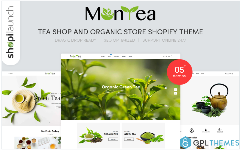 Montea – Tea Shop And Organic Store Responsive Shopify Theme