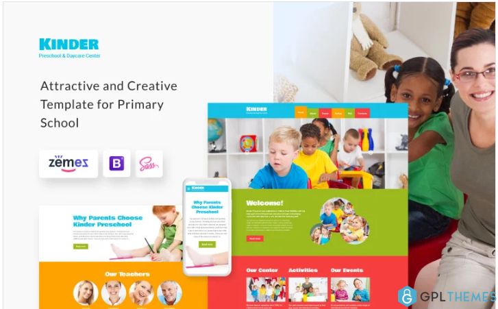 Kinder – Preschool Center HTML5