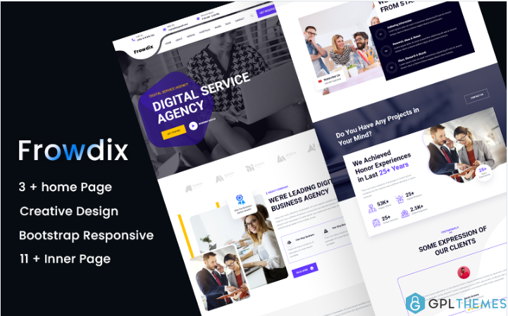 Frowdix- Digital Agency HTML5 Website Template