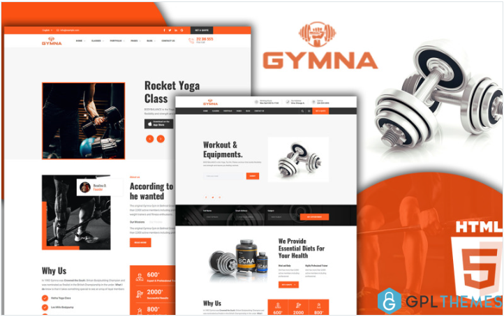 Gymna – Gym HTML5 Template