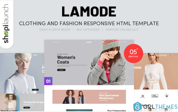 Lamode – Clothing & Fashion Responsive Website Template