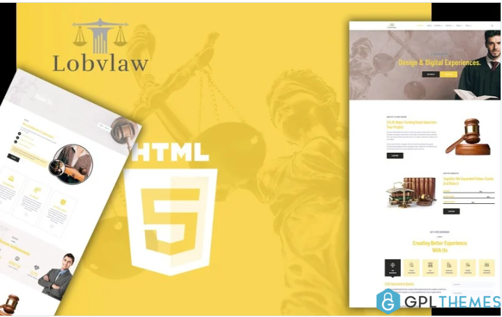 Lobylaw Law Firm Angular JS Website Template