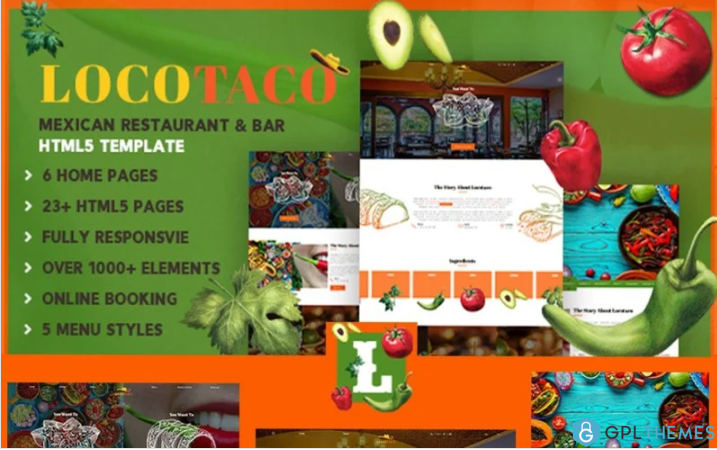 locotaco | Mexican Restaurant and Bar Website Template