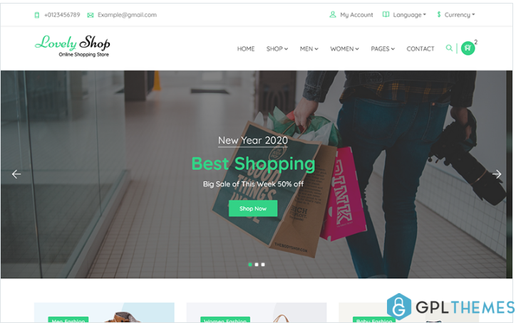 LovelyShop – eCommerce Bootstrap HTML Website Template
