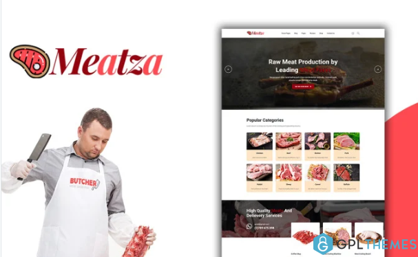 Meatza – Meat Shop Html Website Template