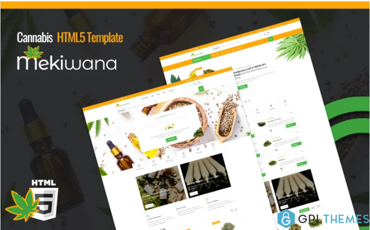 Mekiwana – Medical Cannabis HTML5 Website Template