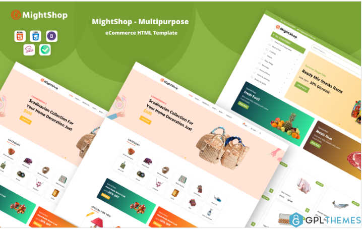 MightShop – eCommerce HTML Website Template