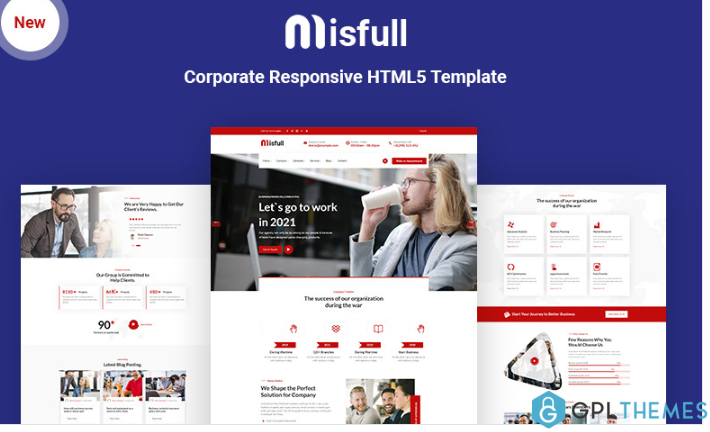 Misfull – Corporate Responsive HTML Website Template