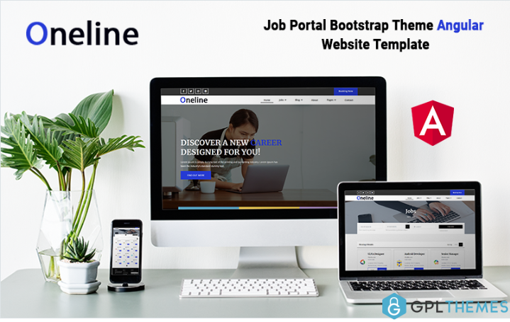 Oneline – Job Portal Angular Template