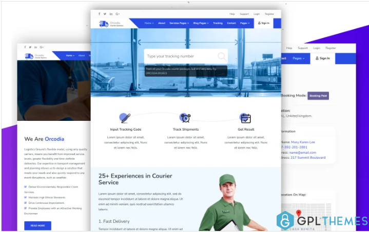 Orcodia – Courier & Delivery Service Mordern HTML Template