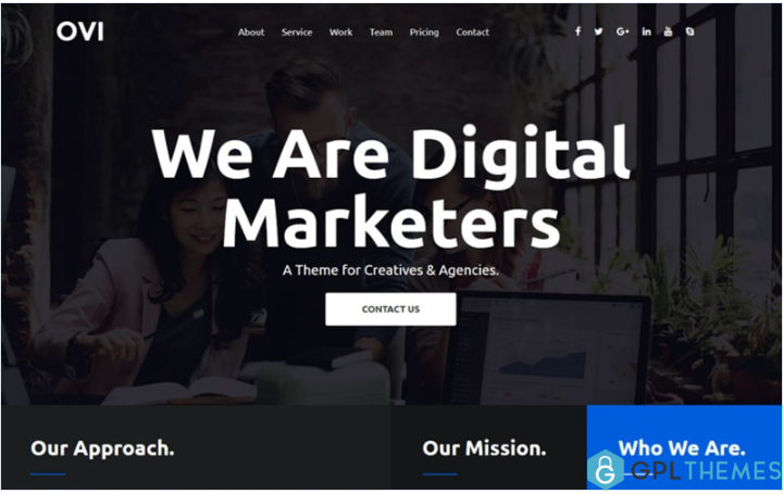 Ovi – Digital Agency Bootstrap Website Template