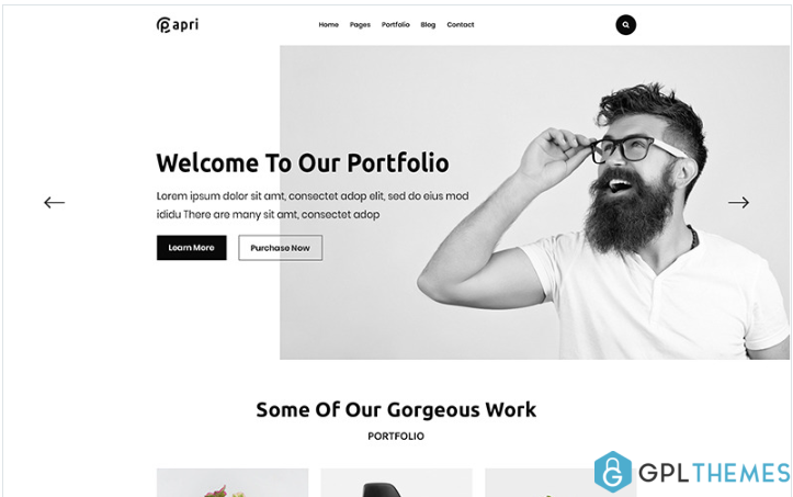 Papri – Portfolio Creative HTML5 Template Website Template