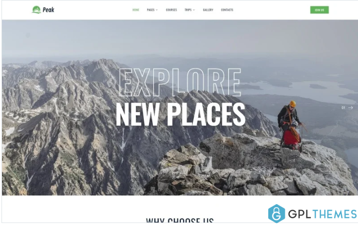 Peak – Climbing Multipage Clean HTML Website Template