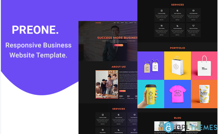 Peraone – Responsive Business HTML5 Website Template