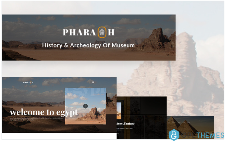 Pharaoh – Museum And Exhibition Website Template