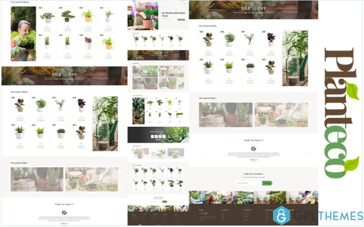 Planteco – Bootstrap 4 Plant eCommerce HTML5 Website Template