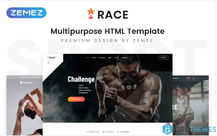 Race – Sports Event Creative Multipurpose HTML5 Website Template