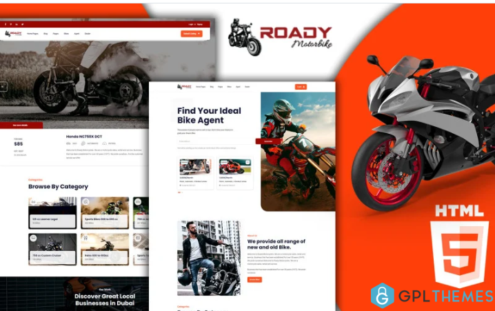 Roady – Motorbike Rent HTML5 Template