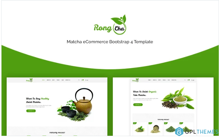 Rongcha – Matcha Bootstrap4 Website Template