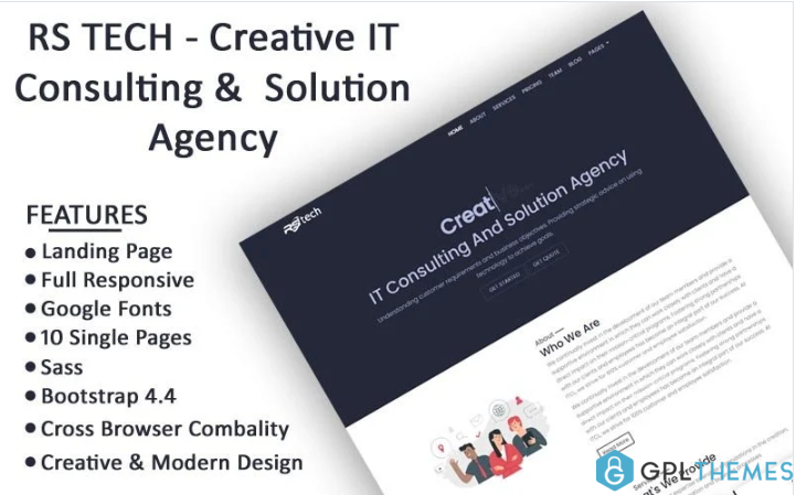 RS Tech – Creative IT Consulting and Business Agency Bootstrap HTML5 Template