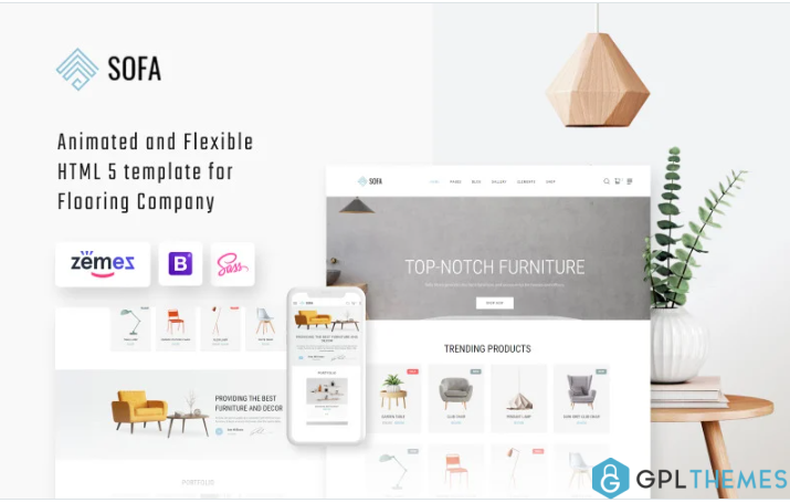 Sofa – Interior Design Agency Multipage HTML Website Template