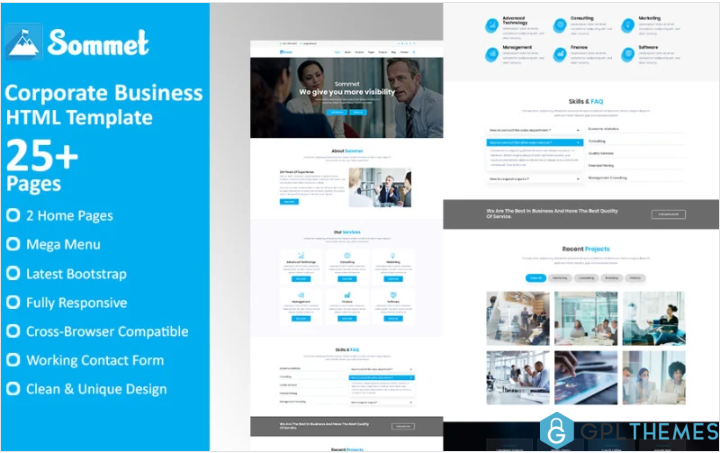 Sommet – Corporate Business HTML5 Website Template