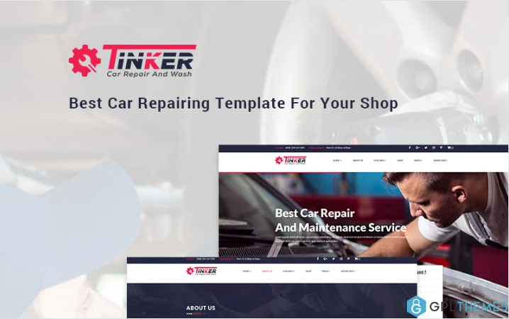 Tinker – Best Car Repairing Website Template