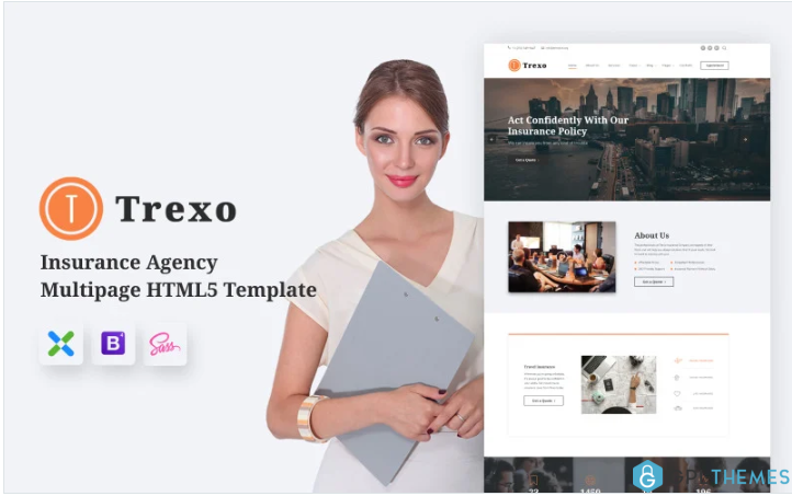 Trexo – Insurance Agency HTML5 Website Template