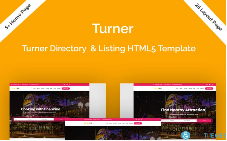 Turner – Directory & Listing HTML5 Website Template