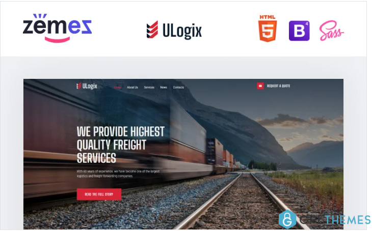 ULogix – Logistics Business Website Template