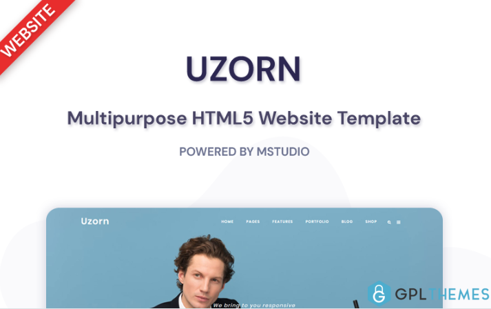 Uzorn – Responsive Multi-Purpose Website Template