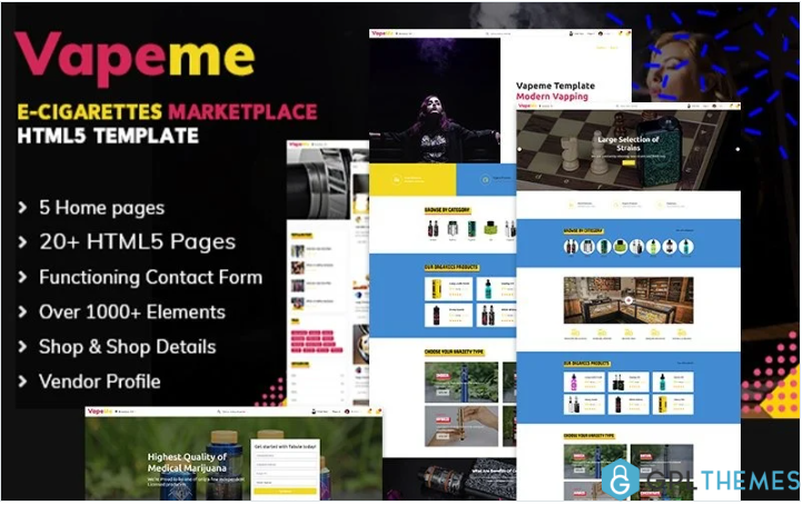 Vapeme | Vape Shop HTML5 Website Template